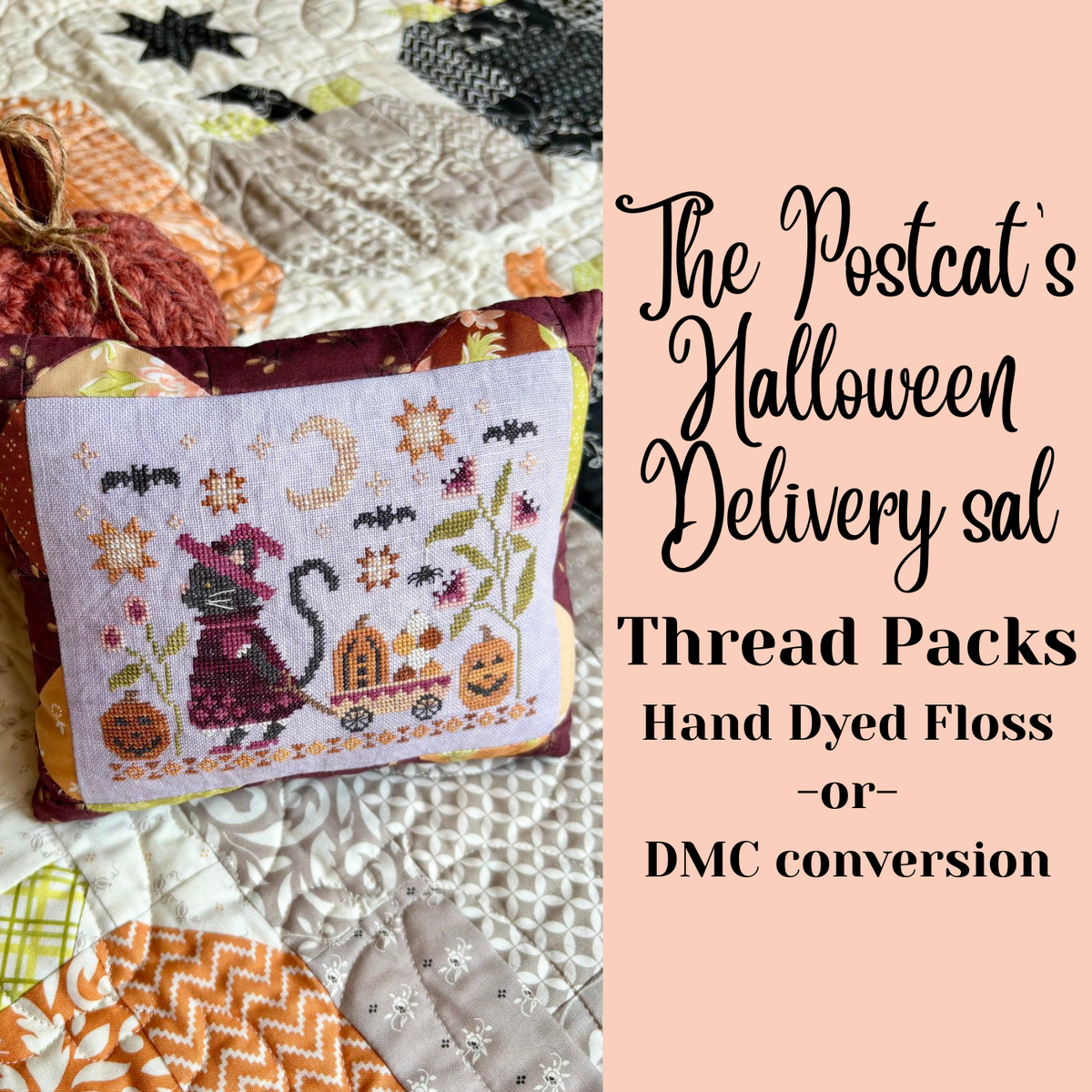 The Postcat's Halloween Delivery SAL THREAD PACK PREORDER
