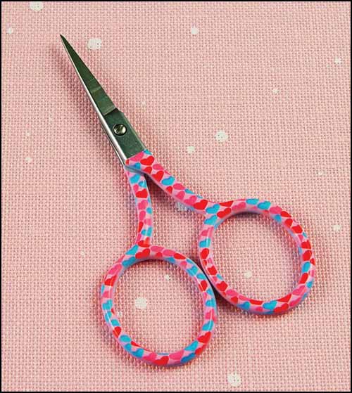 Red and Pink Hearts Scissors