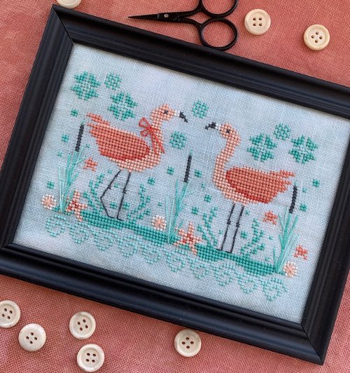 Seaside Flamingos