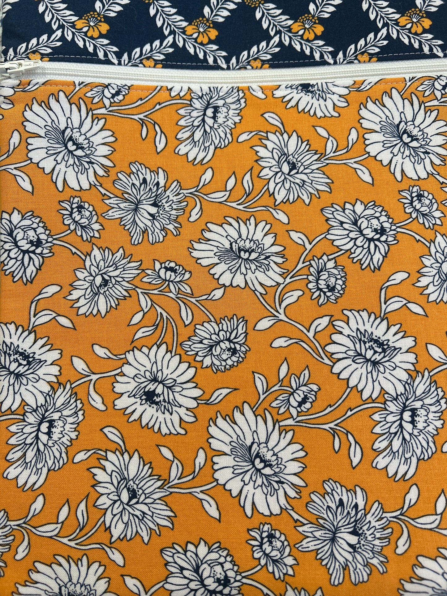 Mustard Flowers Small Project Bag