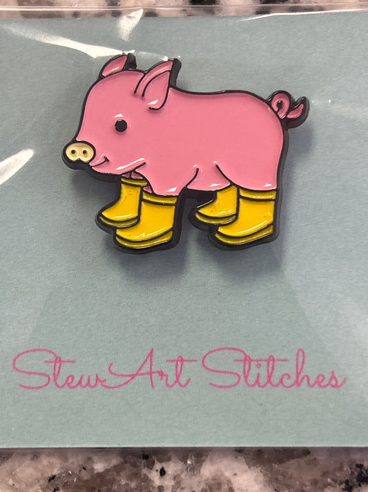 Yellow Boot Pig Needle Minder