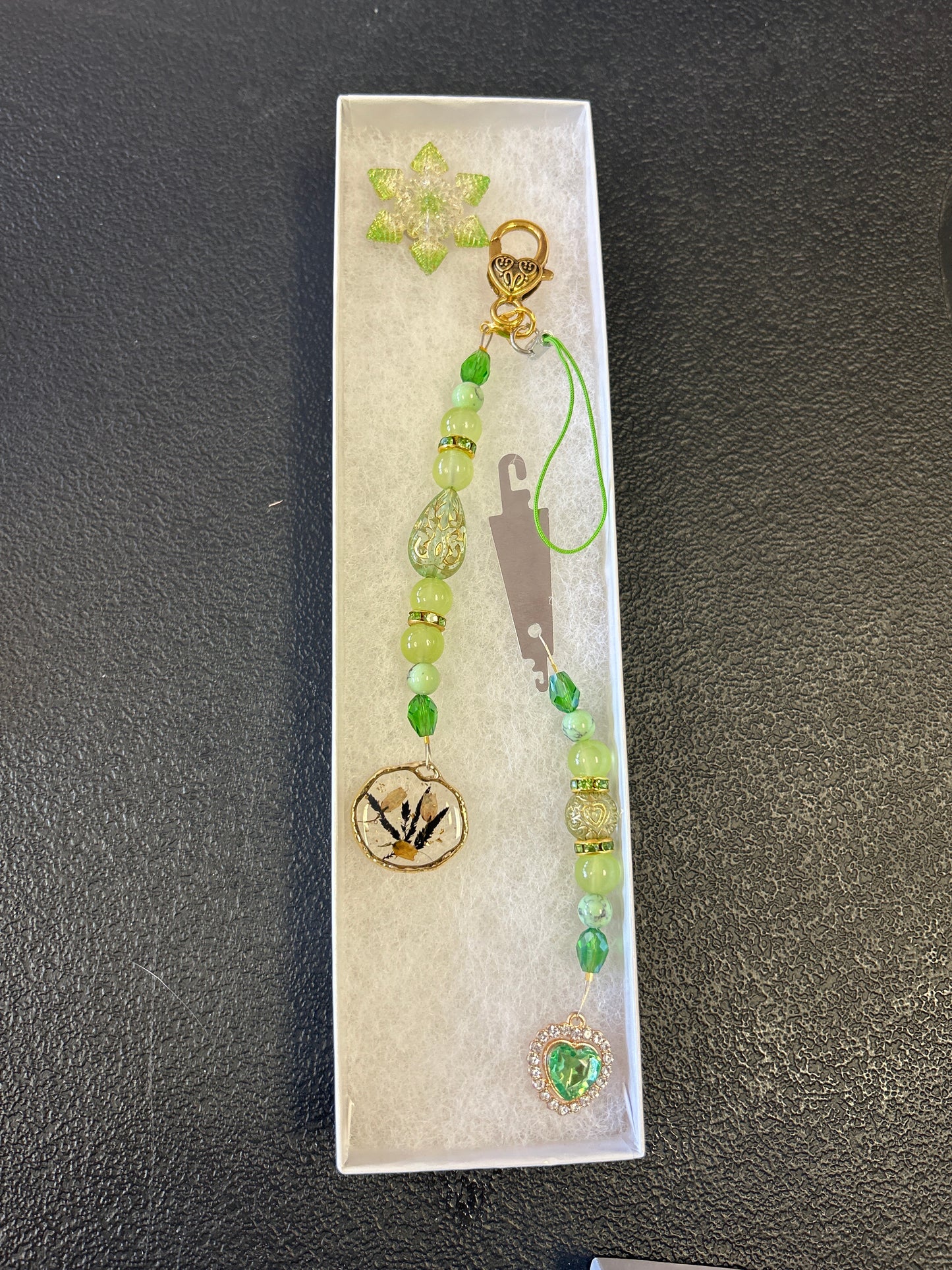 Peridot Scissor Fob Set