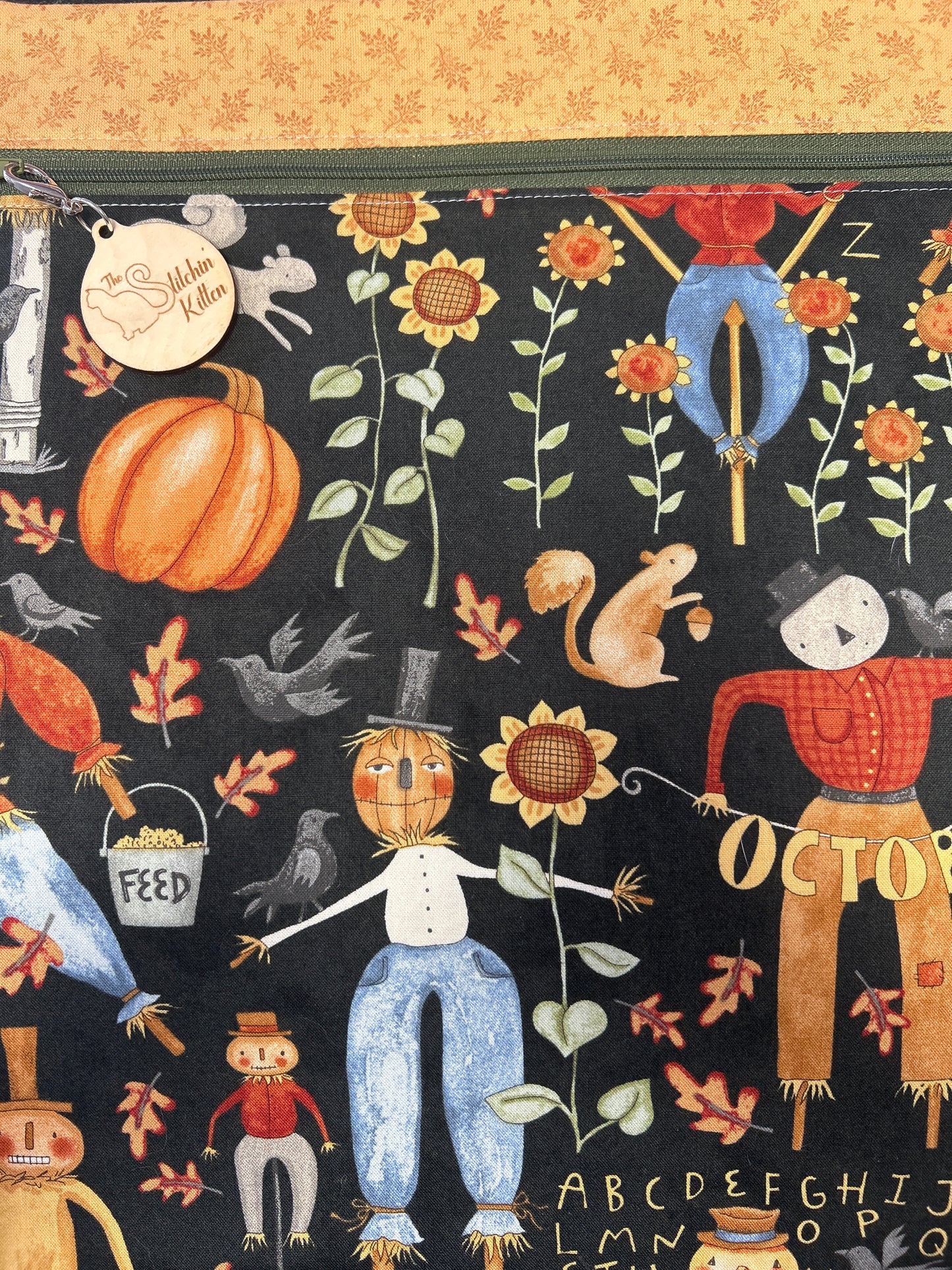 Teresa Kogut Scarecrows Large Project Bag
