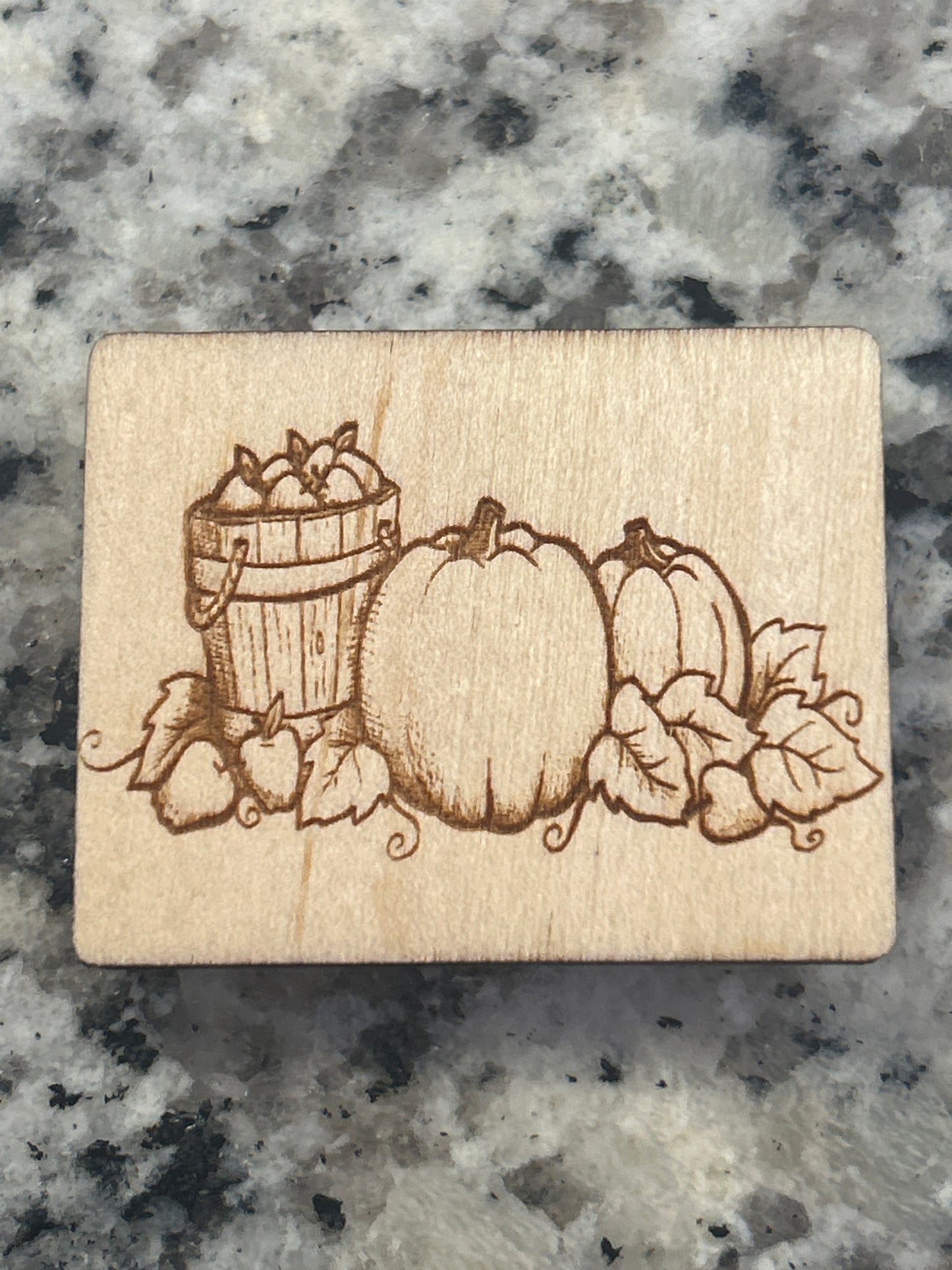 Pumpkins Wooden Needle Minder