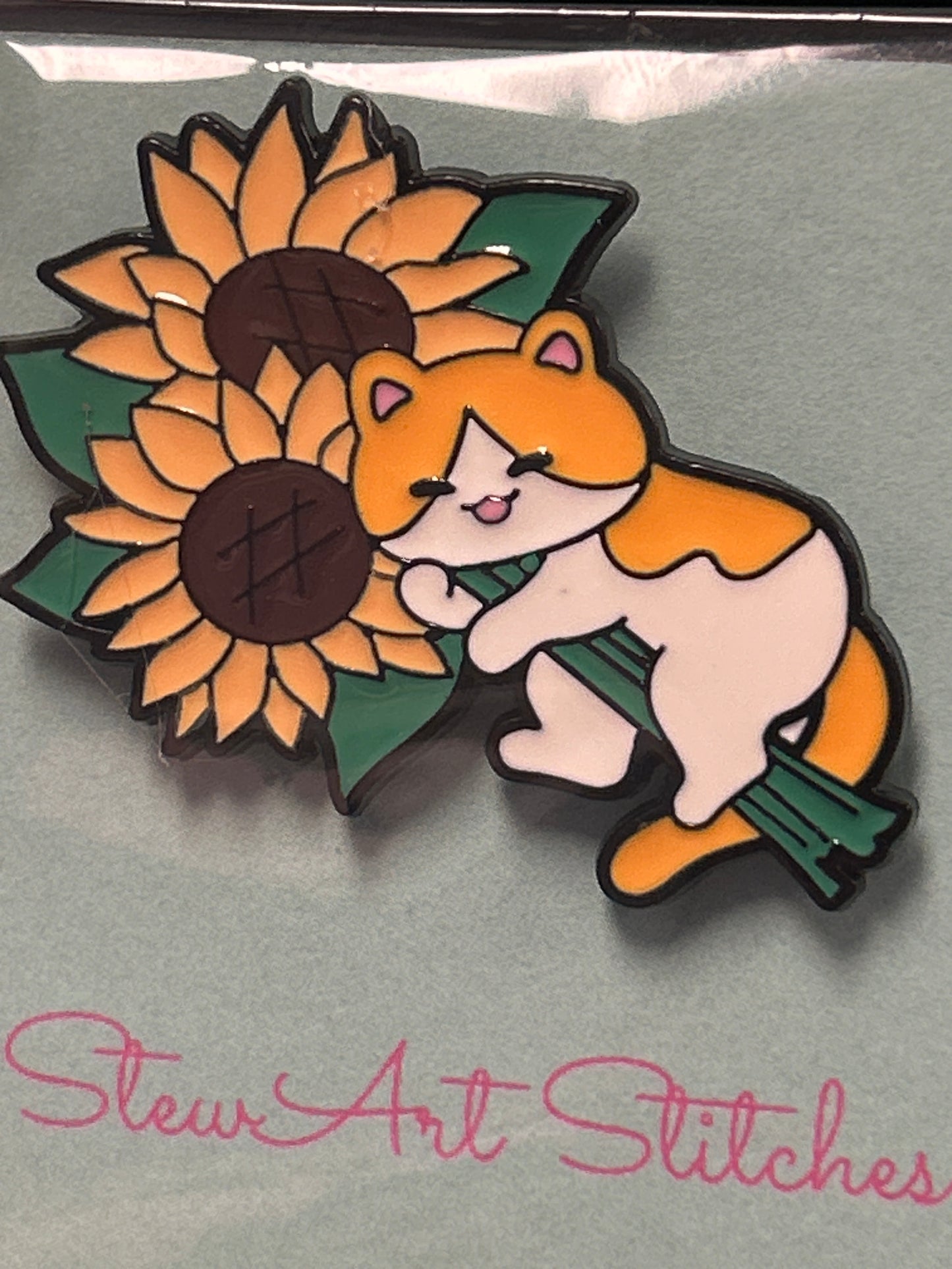 Sunflower Kitty Needle Minder