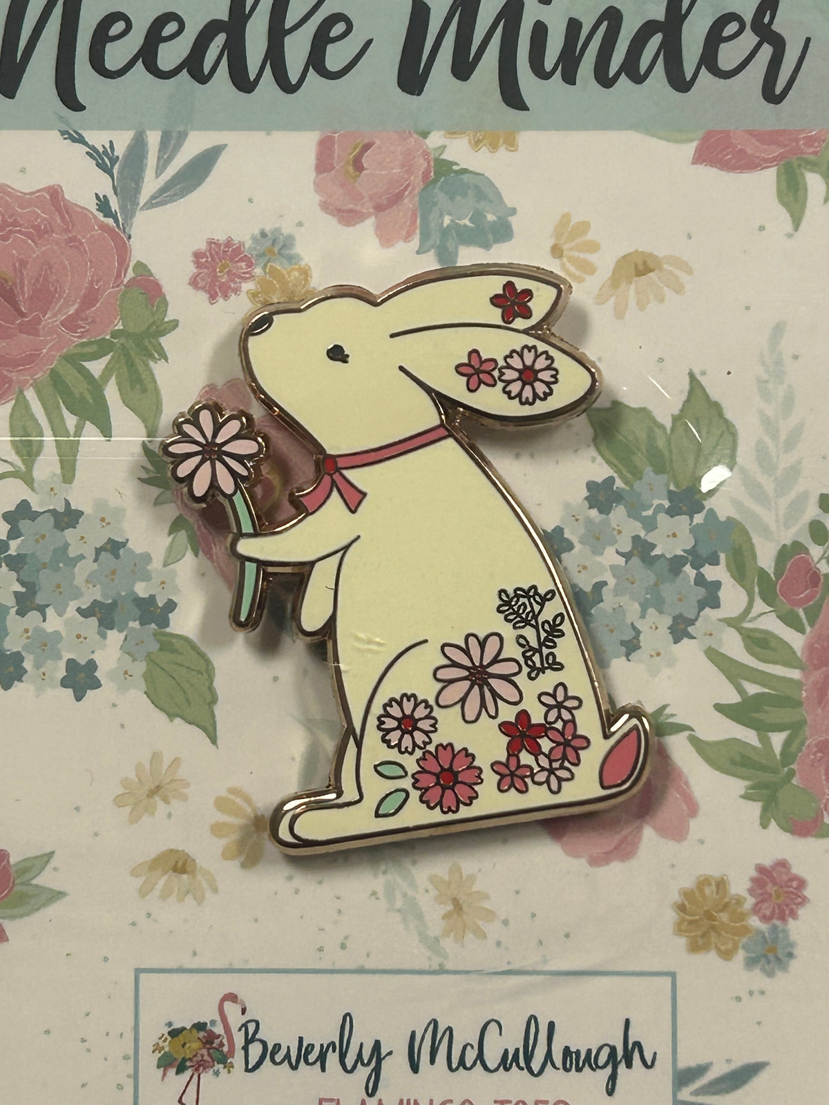 Floral Bunny Needle Minder
