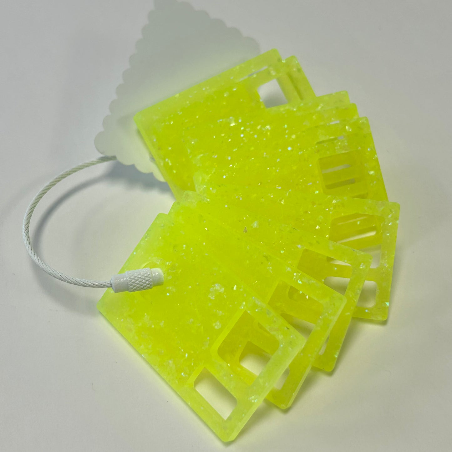 Neon Yellow Sparkle Sooz Drops