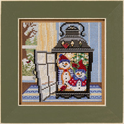 Snowman Lantern Buttons and Beads Kit by Mill Hill