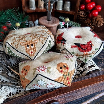 Christmas Biscornu Trio
