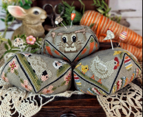 Easter Biscornu Trio