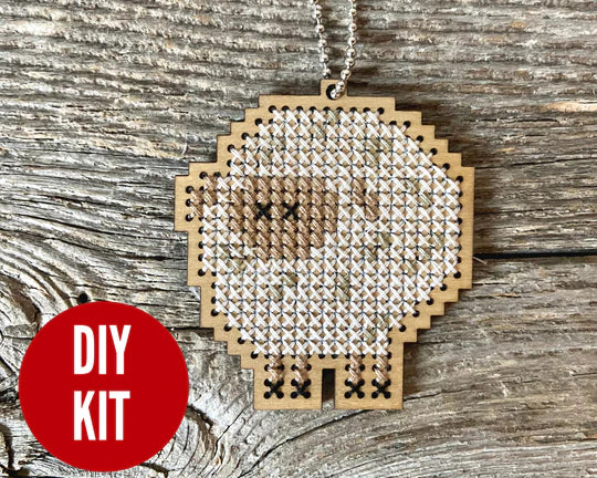 Sheep cross stitch kit