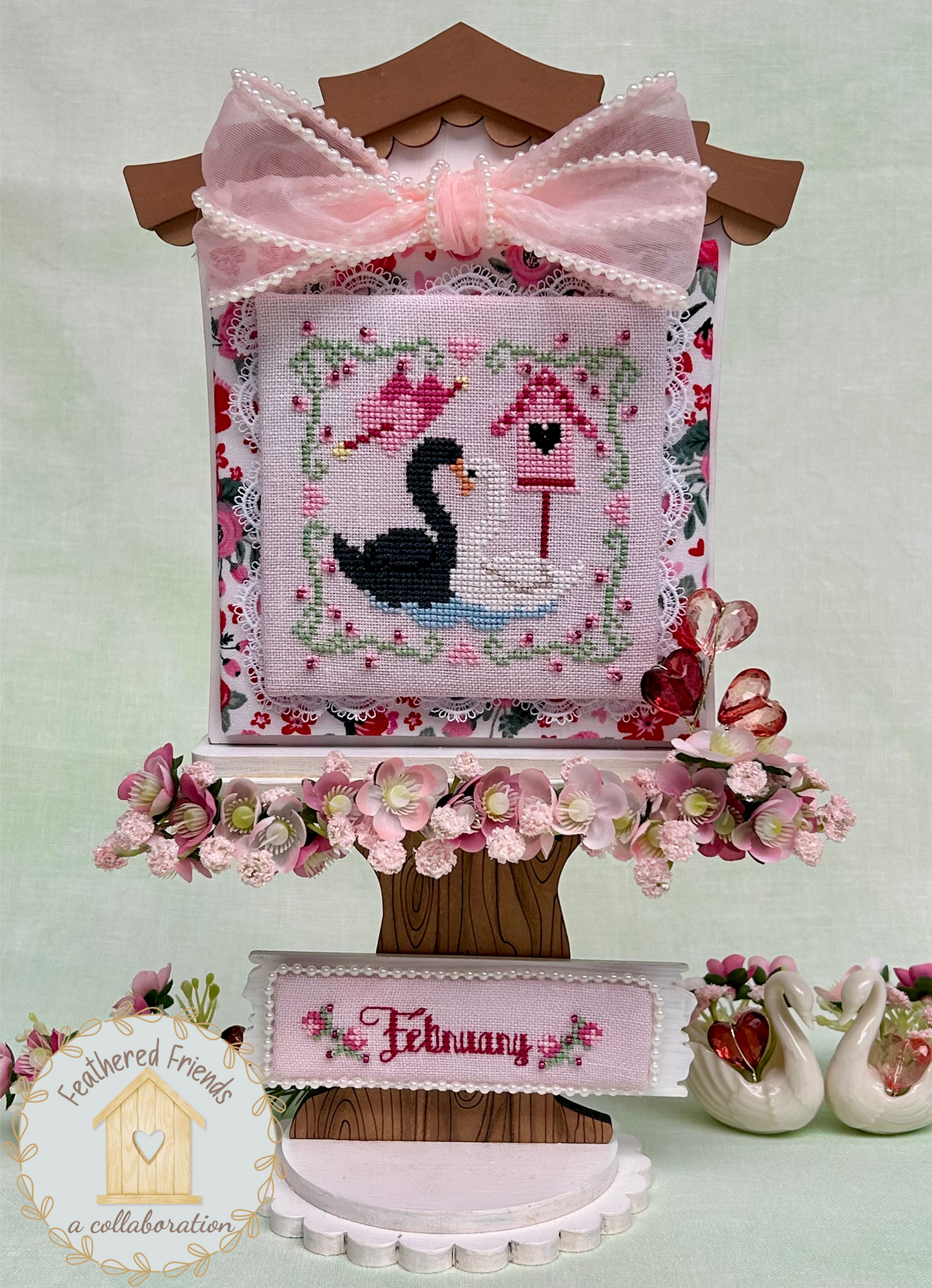 Feathered Friends Birdhouse Finishing Board