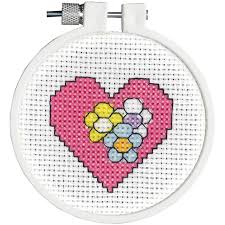 Flower Heart Kid Stitch Kit