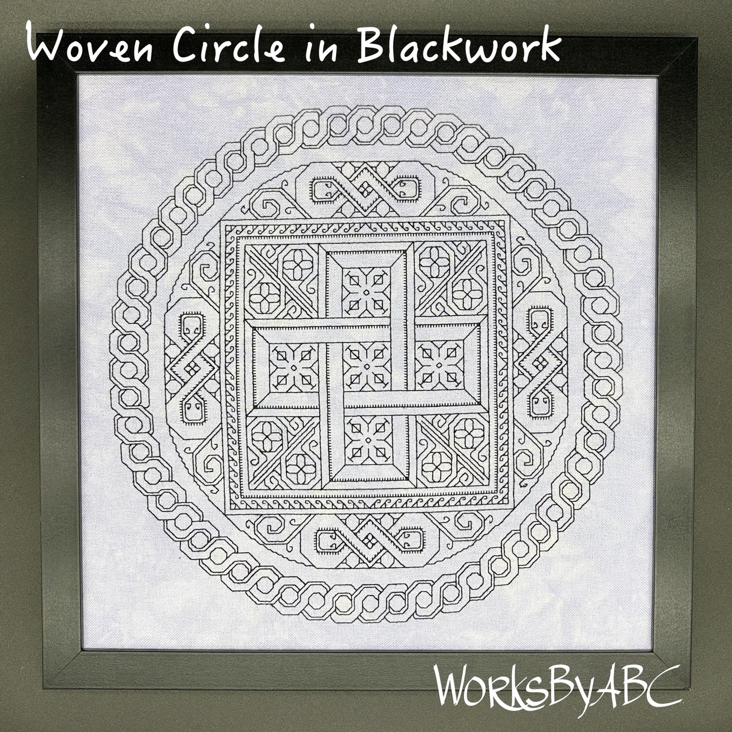 PREORDER Woven Circle in Blackwork