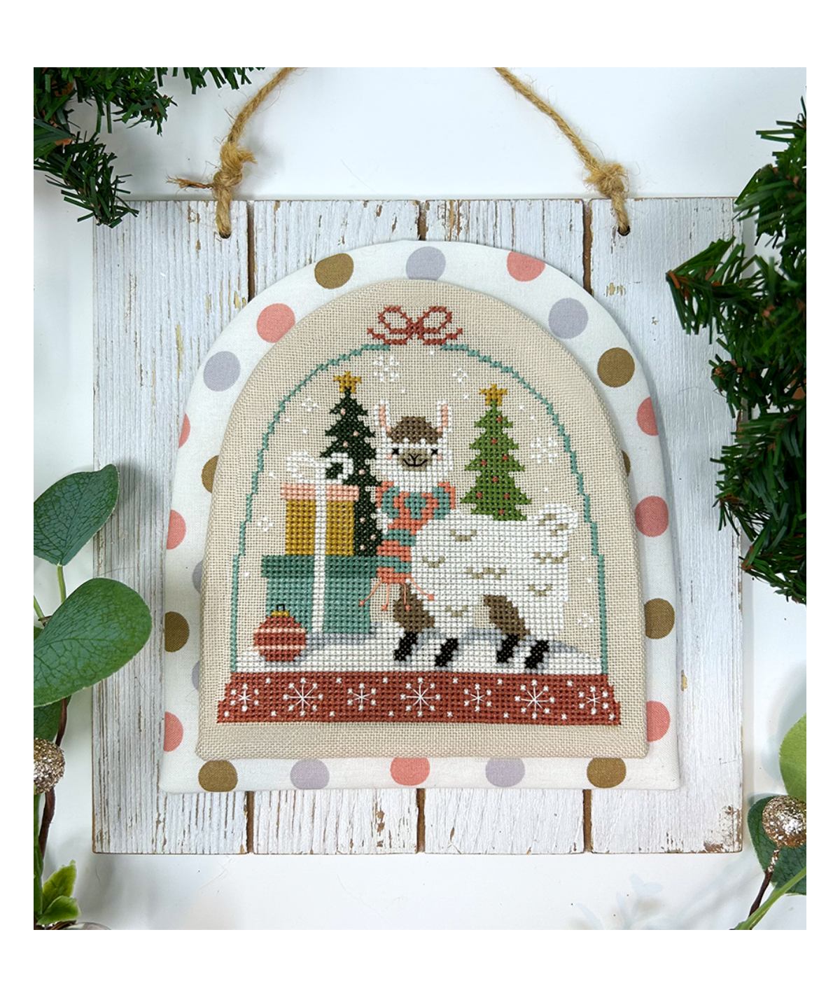 Winter Snowglobe Llama