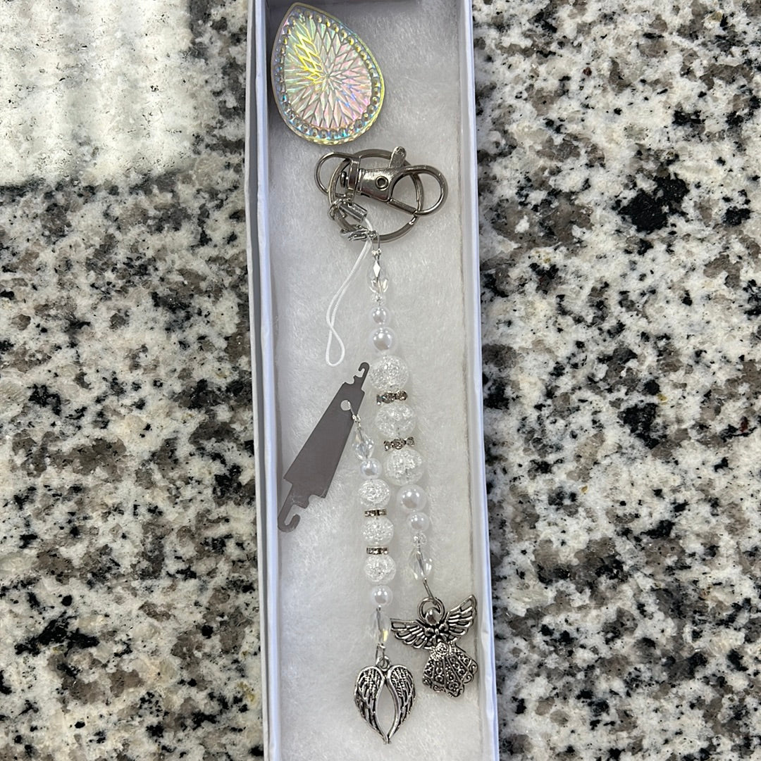 Crystal Scissor Fob Set