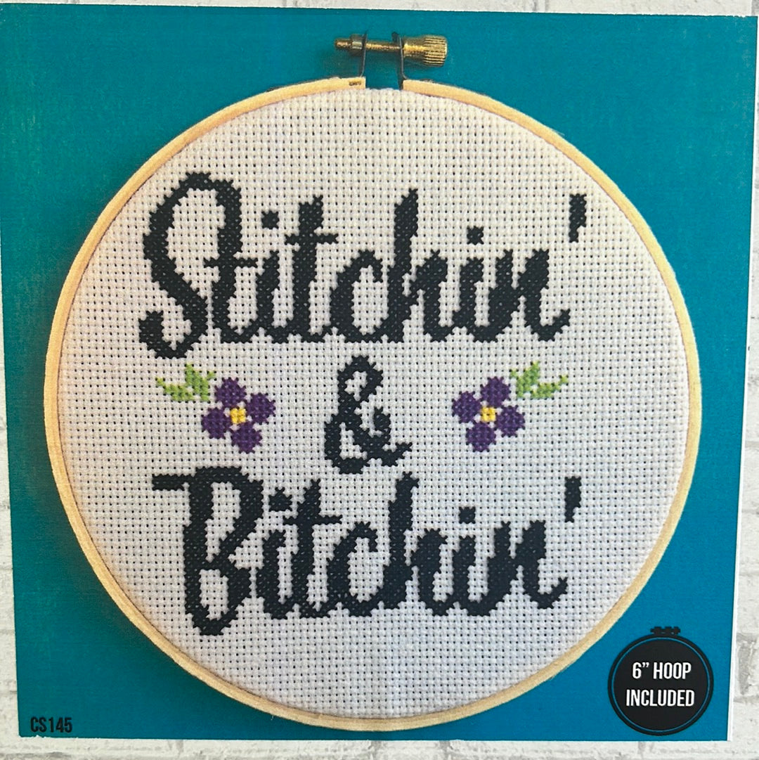 Stitchin' & Bitchin' Cross Stitch Kit