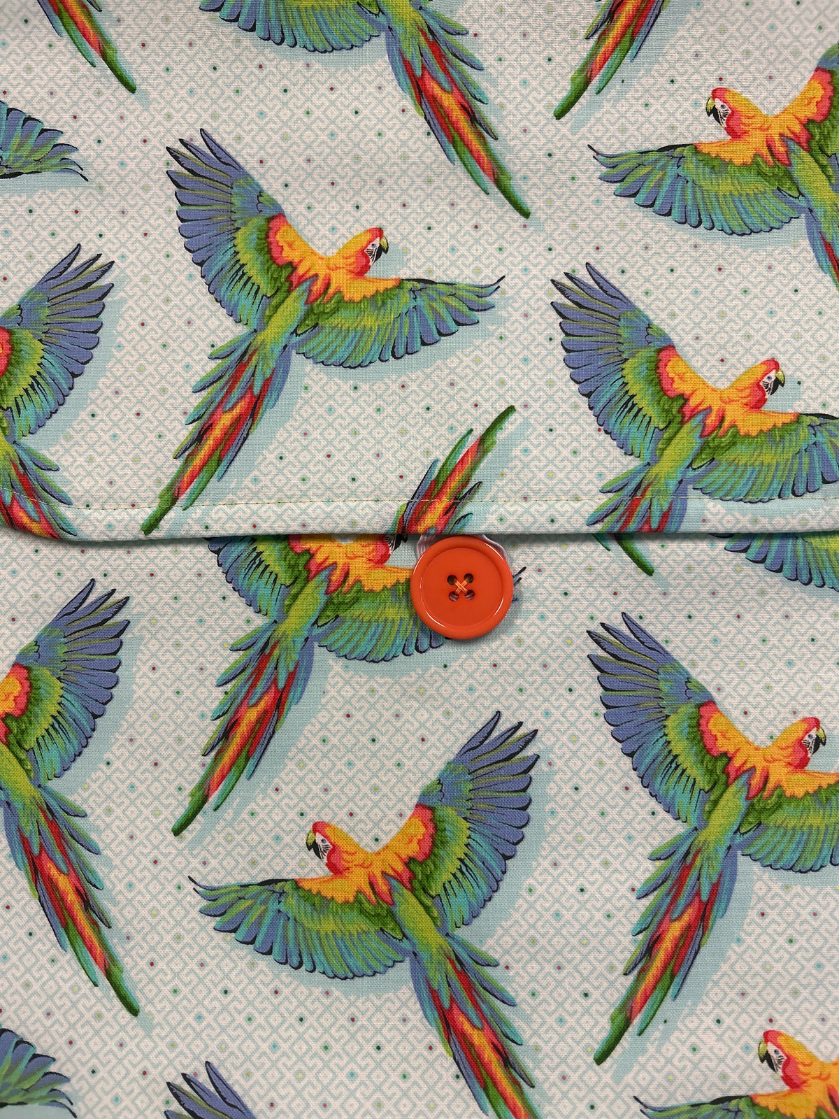 Blue Macaw Envelope Project Bag