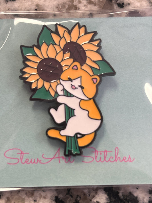 Sunflower Cat Needle Minder