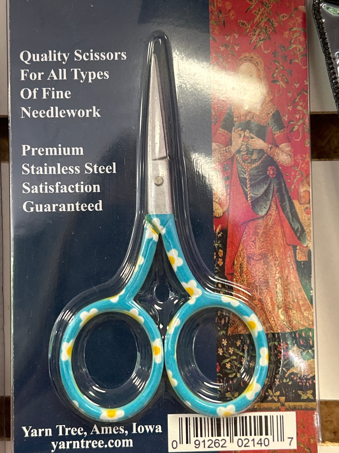 Blue Daisy Scissors