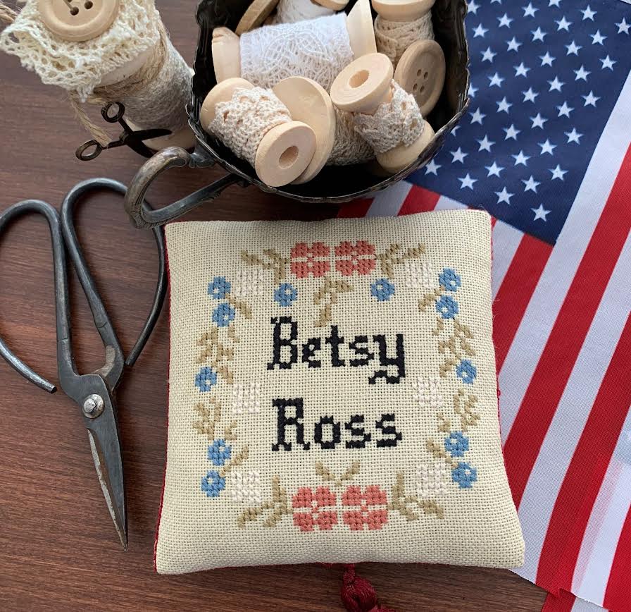 Betsy Ross Quaker and Pin Cushion