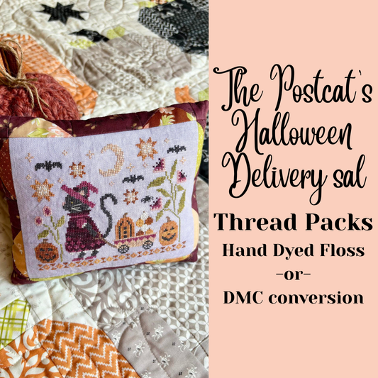 The Postcat's Halloween Delivery SAL THREAD PACK PREORDER