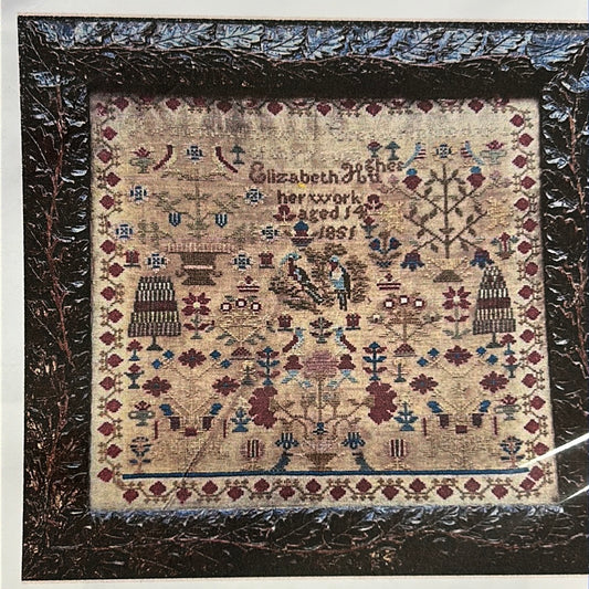 Elizabeth Hughes Sampler 1851