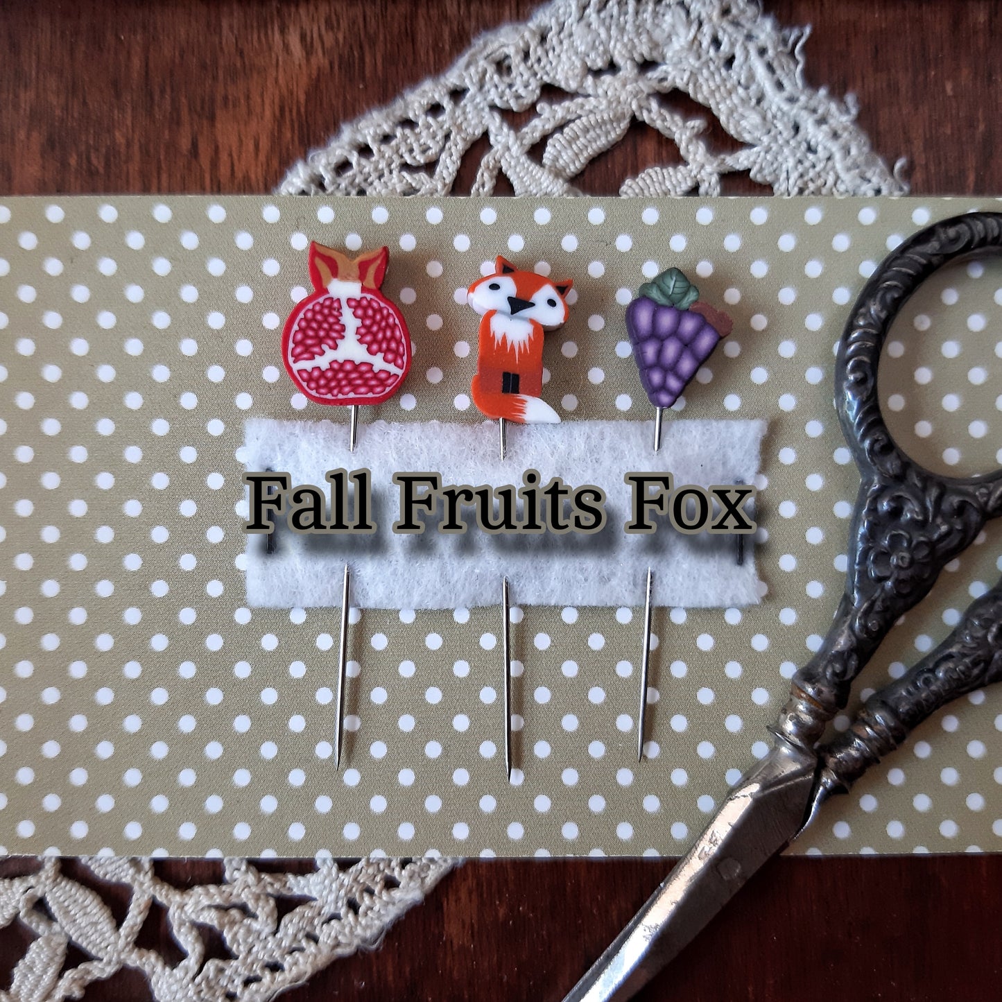 Fall Fruits Pin Set