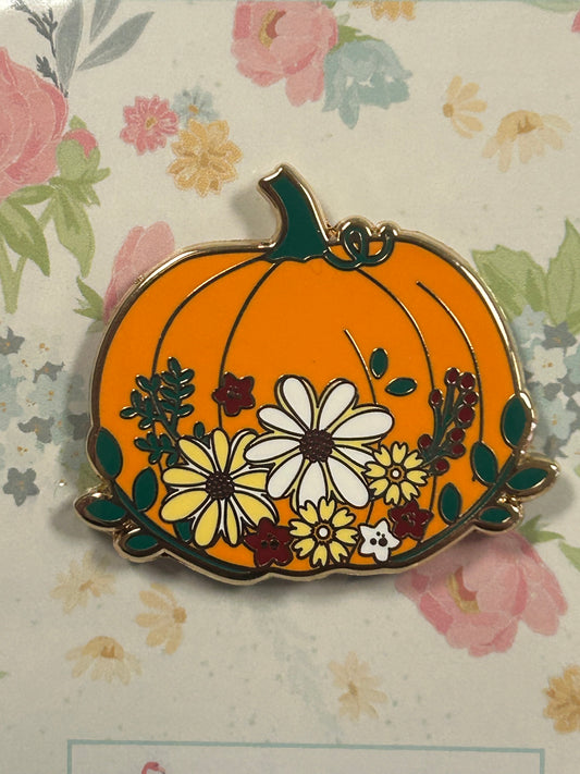 Floral Pumpkin Needle Minder