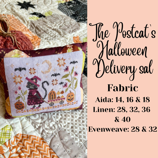 The Postcat's Halloween Delivery SAL FABRIC PREORDER