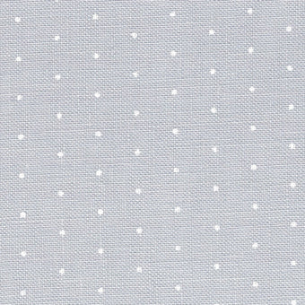 32 Count Mini Dot on Grey Linen