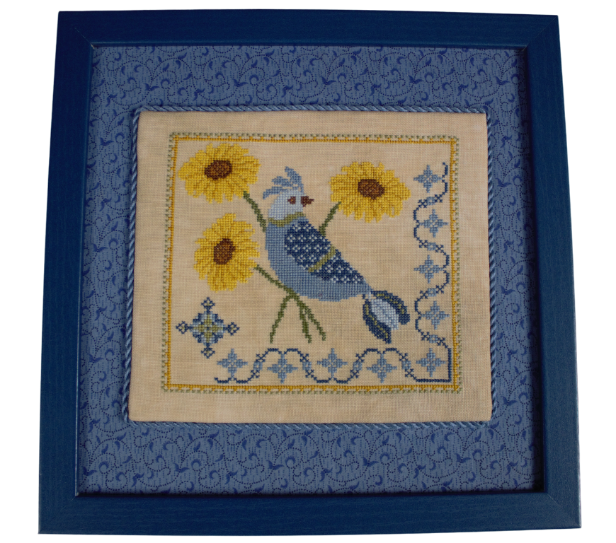 A Bluebird’s Sunflower Serenade