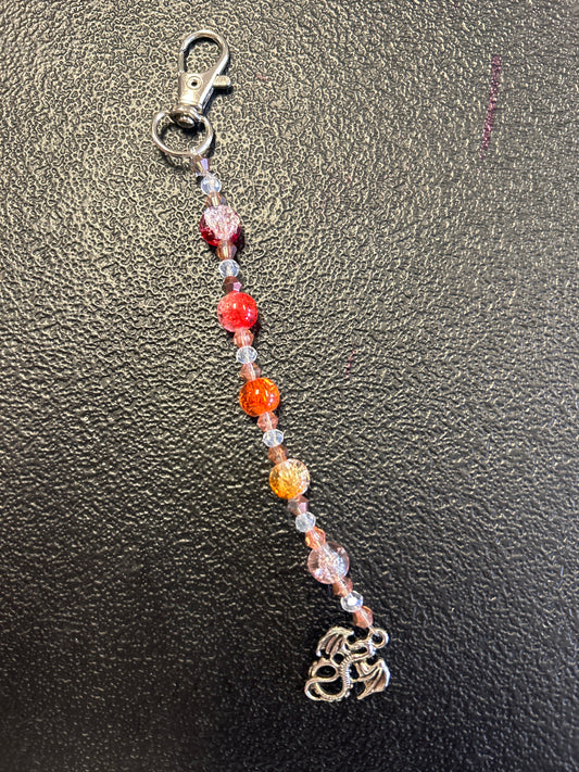 Fire Dragon Scissor Fob