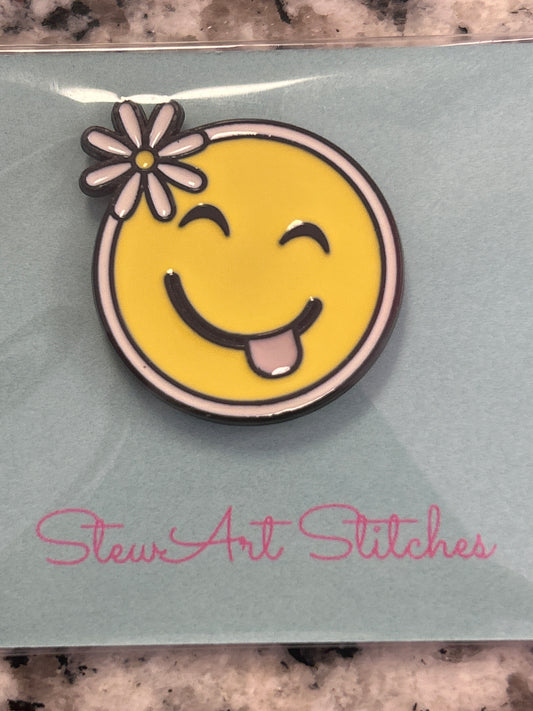 Smiley Face Needle Minder