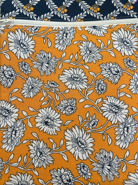 Mustard Flowers Small Project Bag