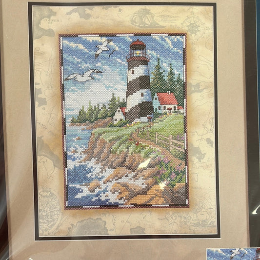 Sea Cliff STAMPED CROSS STITCH Kit by Sunset