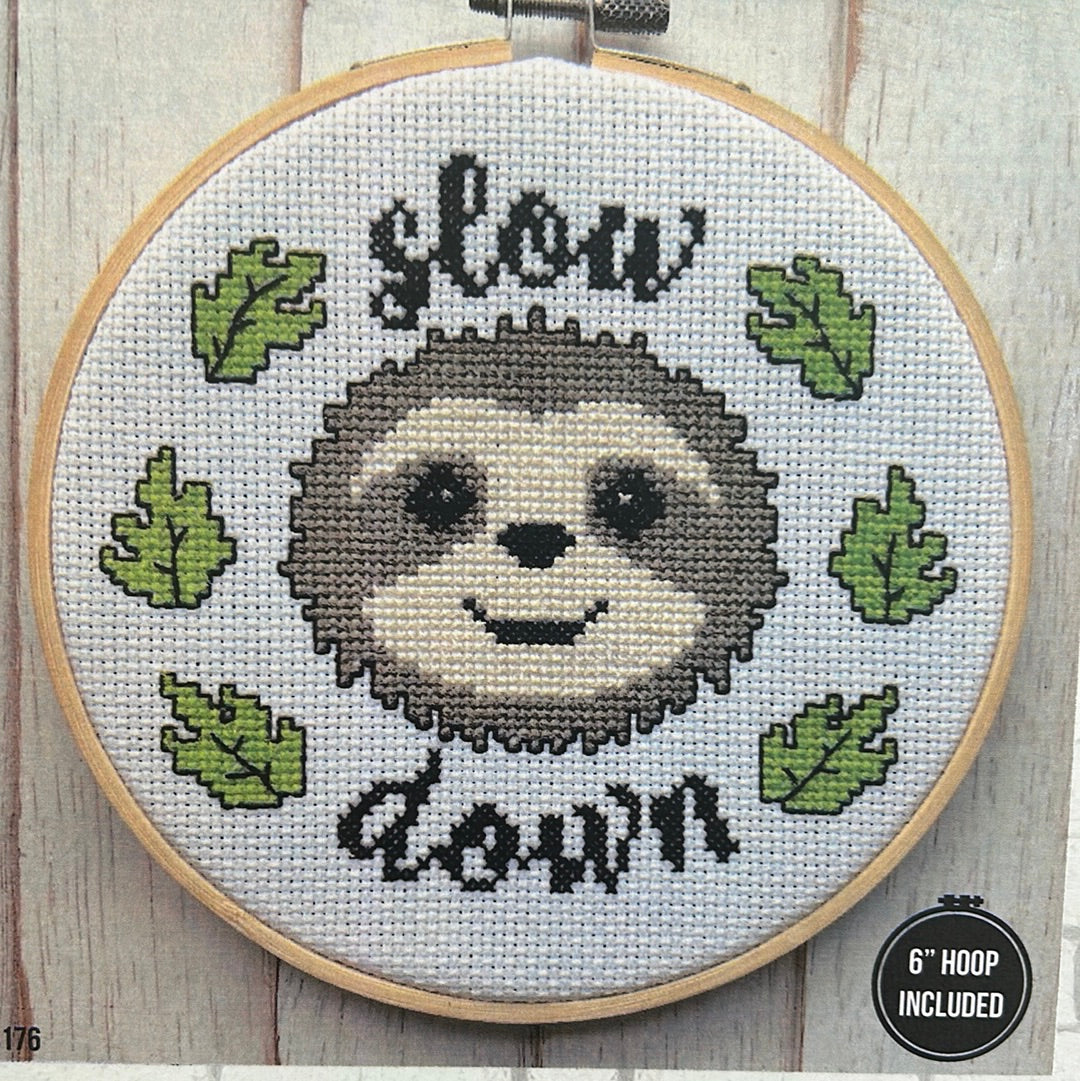 Slow Down Cross Stitch Kit