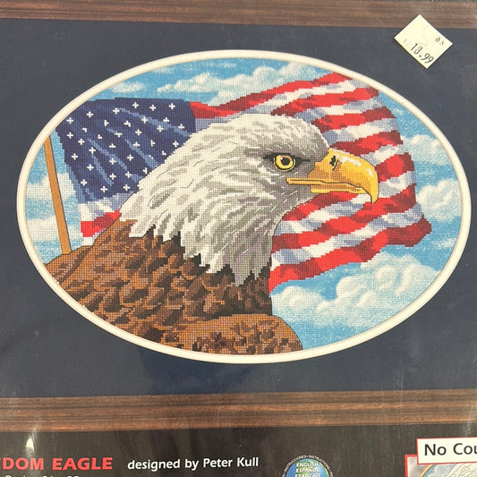 Freedom Eagle NO COUNT CROSS STITCH Kit