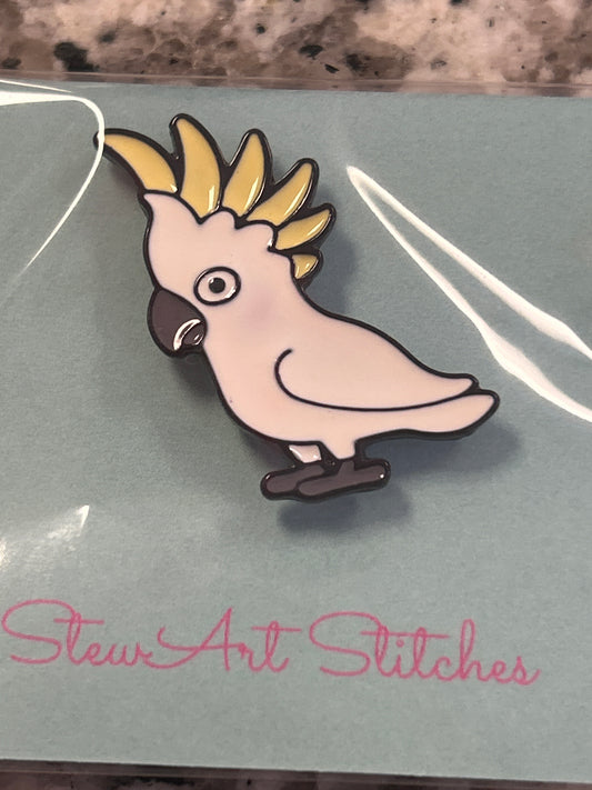 White Cockatiel Needle Minder