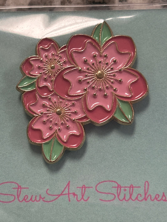 Pink Flowers Needle Minder