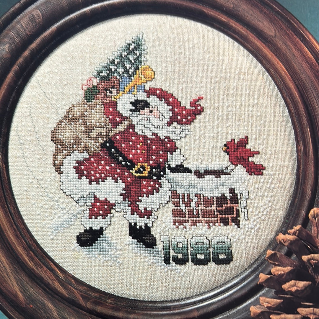 Santa Christmas Plate 1988