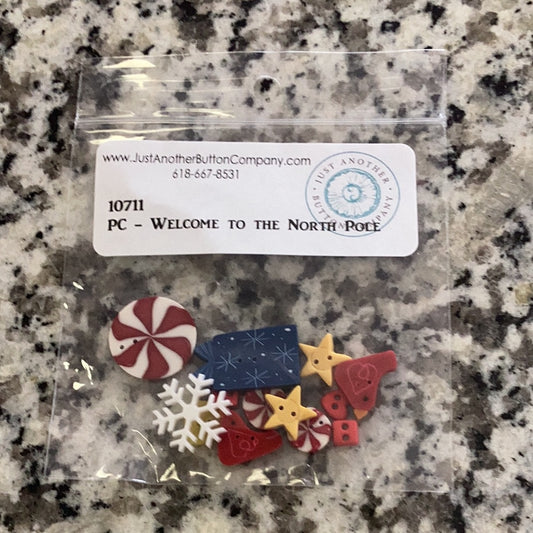 Welcome to the North Pole button pack