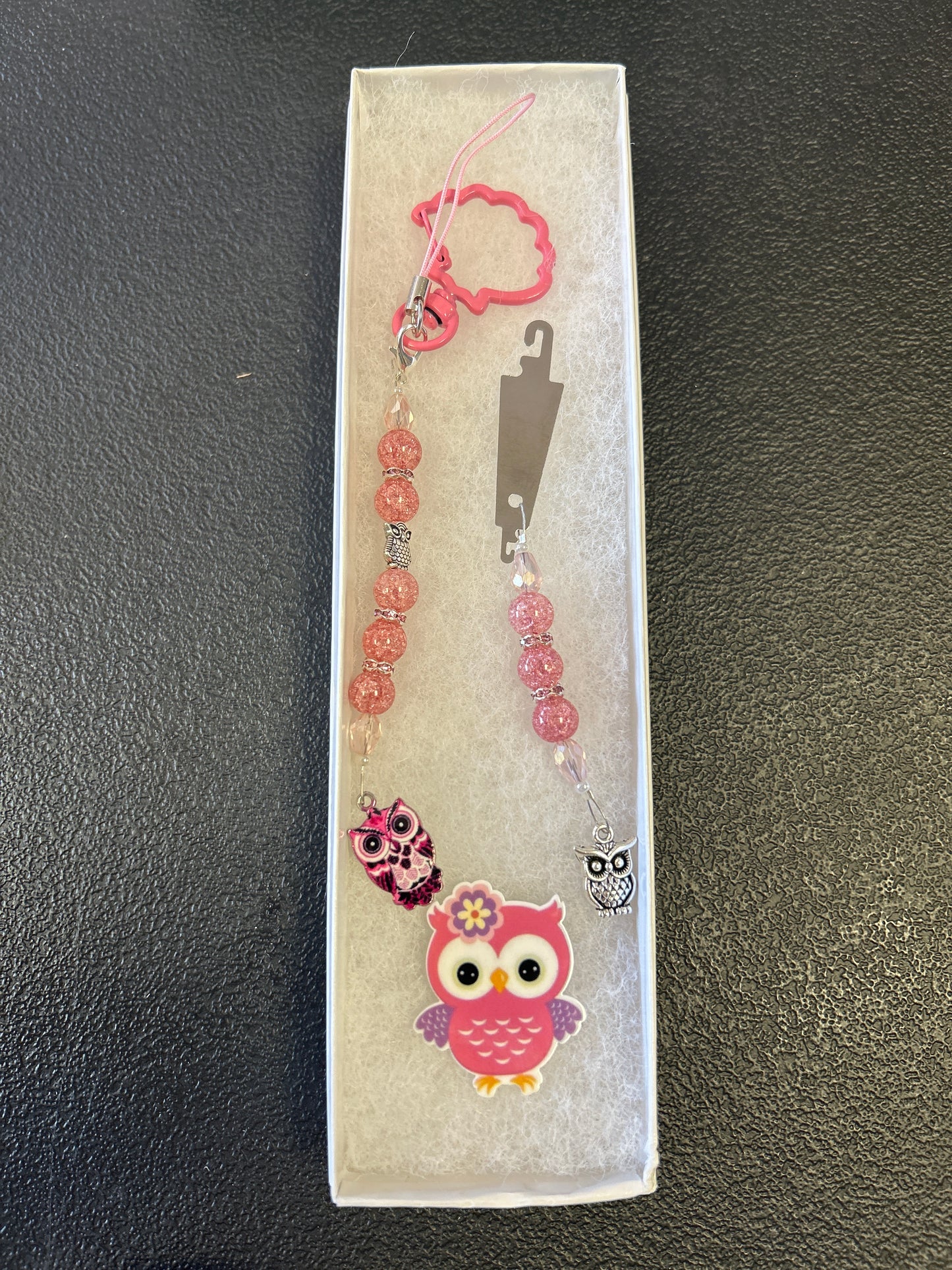 Pink Owl Scissor Fob Set