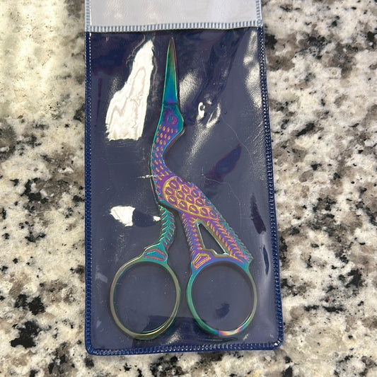 Rainbow Titanium Stork Scissors