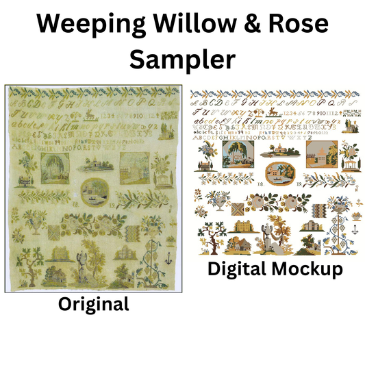 PREORDER Weeping Willow & Rose Sampler