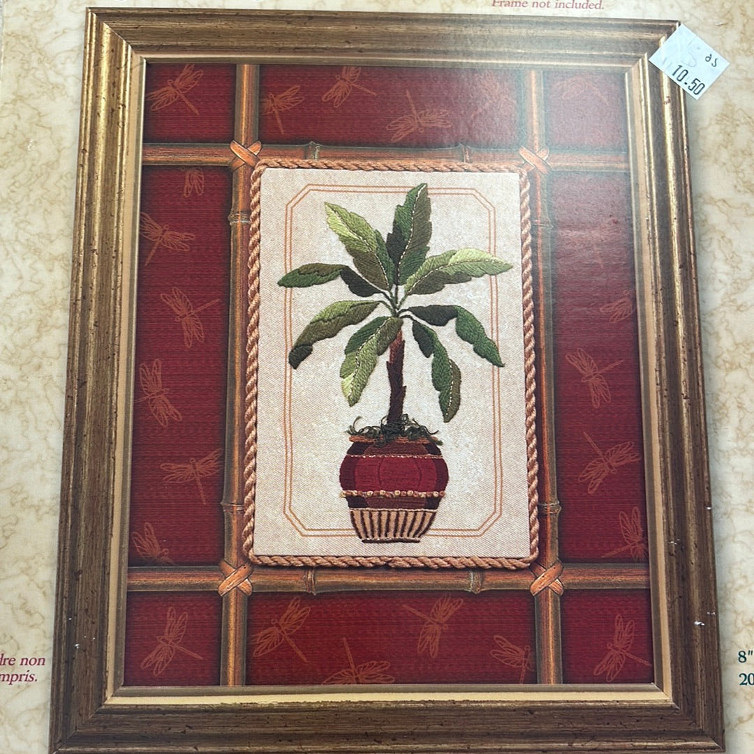 Bamboo and Palm EMBROIDERY Kit