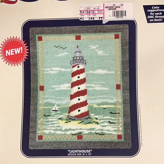 Lighthouse NEEDLEPOINT CANVAS