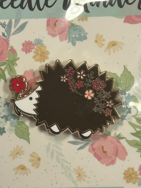 Floral Hedgehog Needle Minder