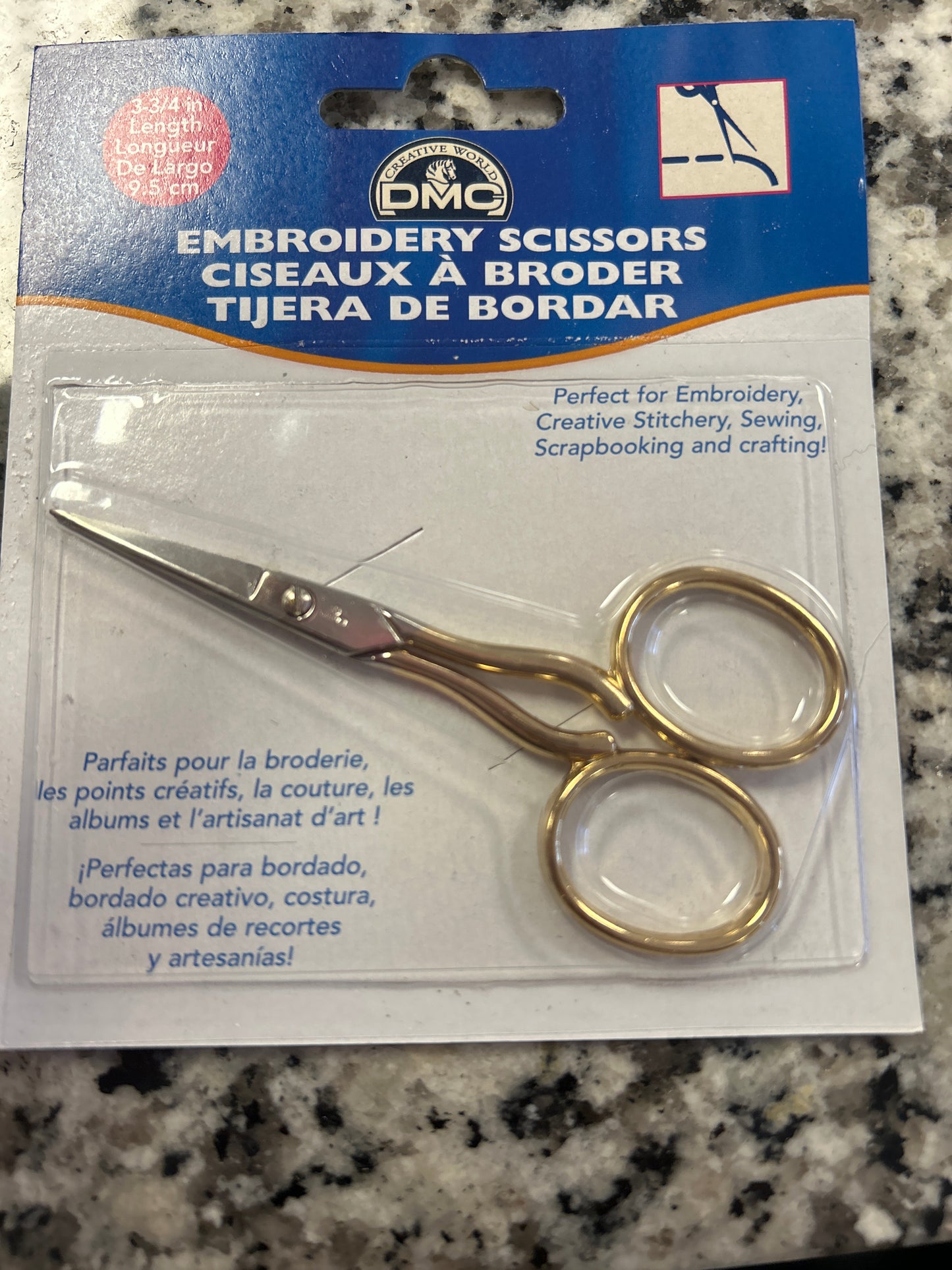 Gold Peacock Embroidery Scissors