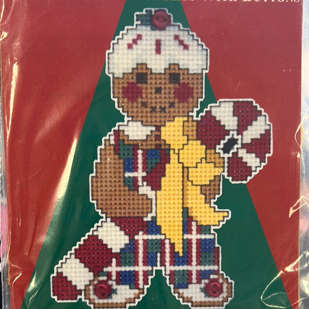 Gingerbread Man with Candy Cane Ornament Kit